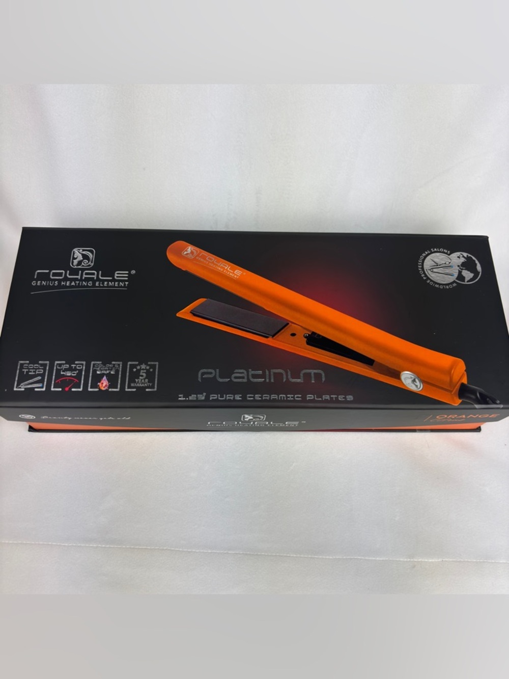 Royale Platinum Genius Heating Element Flat Iron Straightener - Picture 4 of 7